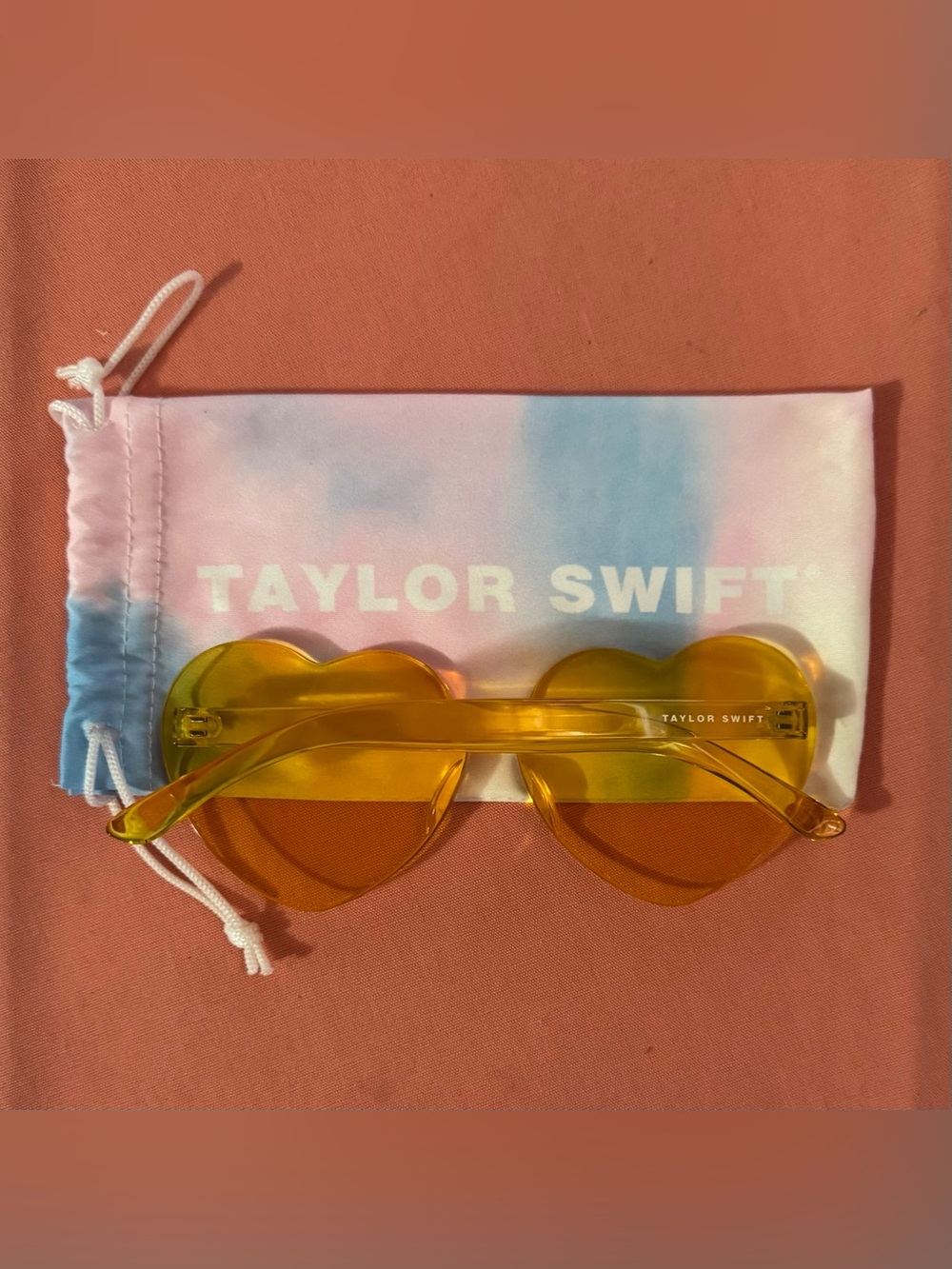 Taylor Swift Yellow Lover Sunglasses And Drawstring Bag